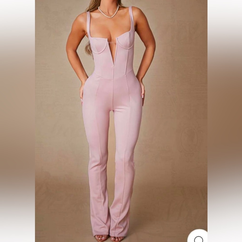 Murci Elegant Pink Jumpsuit